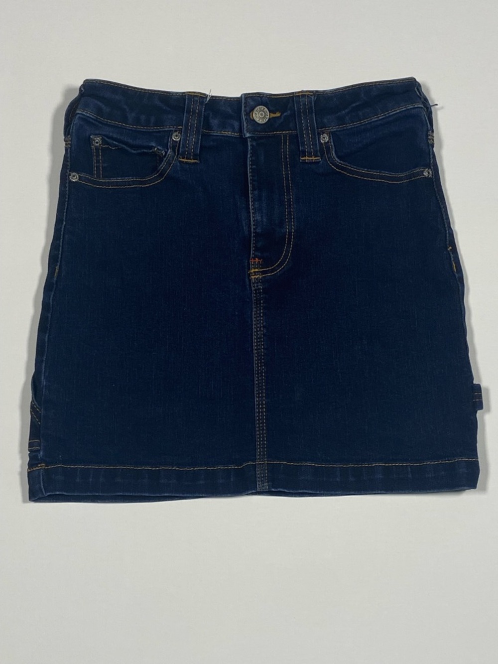 Dickies Navy Blue Denim Mini Skirt